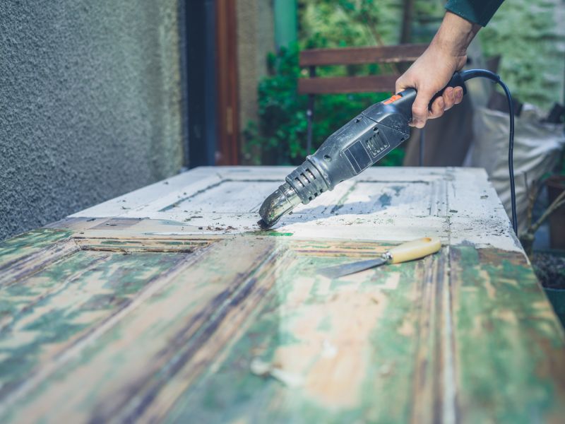 Removes old hazardous paint