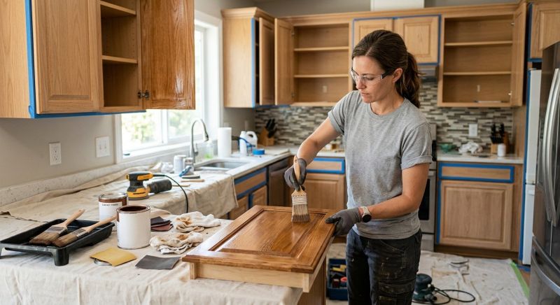 Cabinet Staining Service in Bloomington, IN