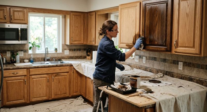 Cabinet Staining Service in Bloomington, IN