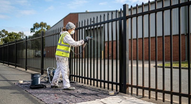 Commercial Fence Painting in Waco, TX