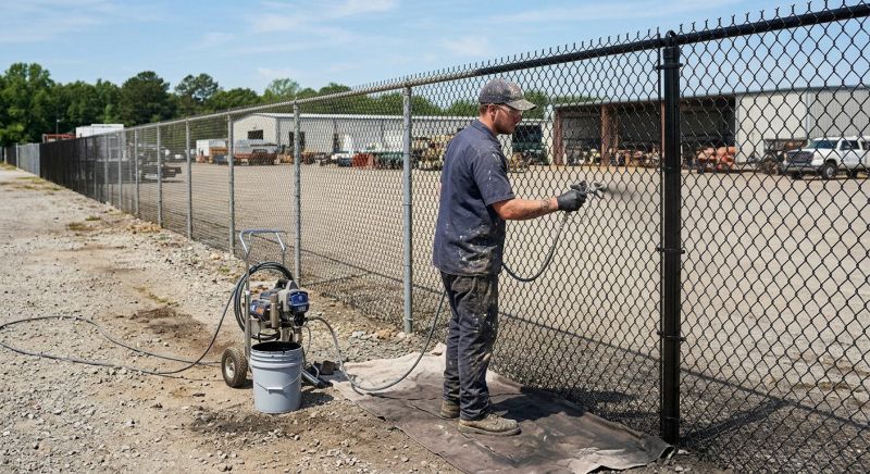 Commercial Fence Painting in Waco, TX