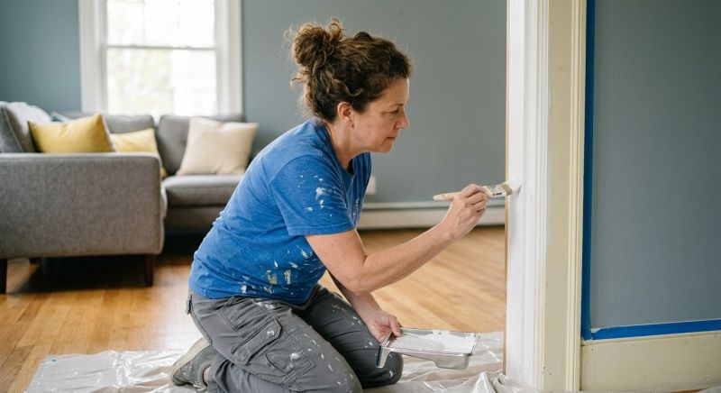 Interior Trim Painting in Wilmington, NC