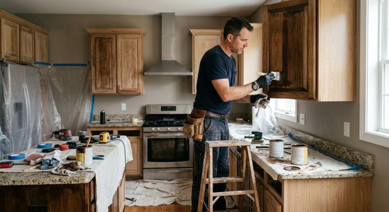 Kitchen Cabinet Staining in Indianapolis, IN