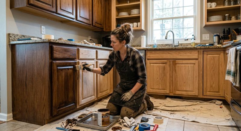 Kitchen Cabinet Staining in Muncie, IN