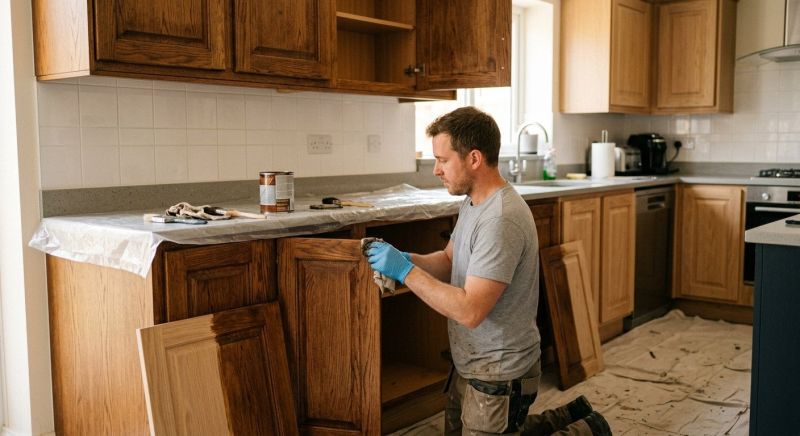 Kitchen Cupboard Refinishing in Lafayette, IN
