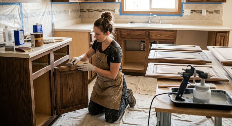 Kitchen Cupboard Refinishing in Cincinnati, OH