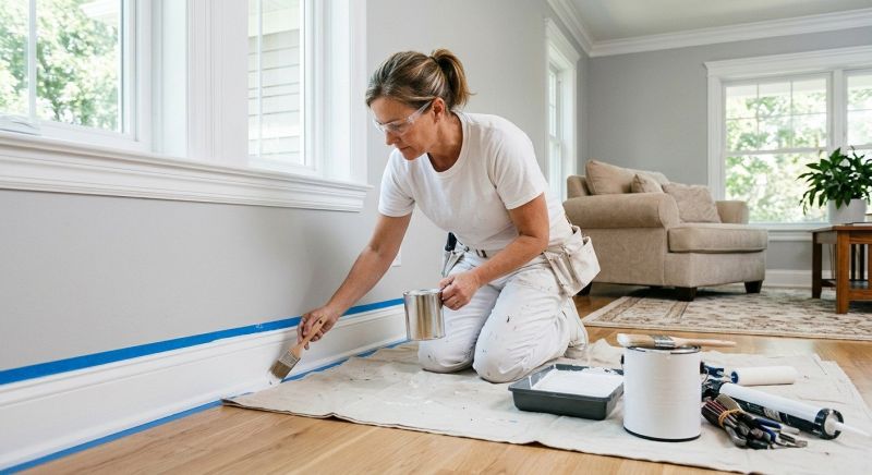 Living Room Painting in Waco, TX