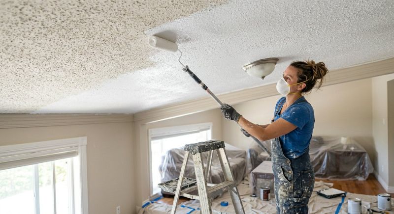 Stucco Ceiling Painting in Wilmington, NC